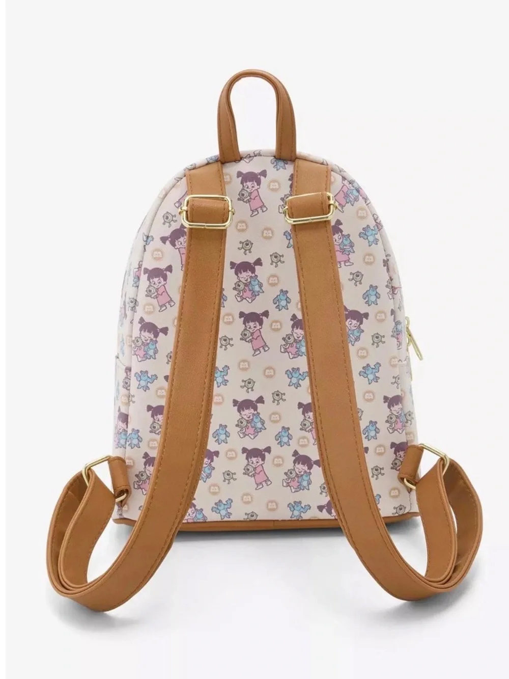 Loungefly PIXAR Boo Mini Backpack in Cream, Tan, Pink and Purple